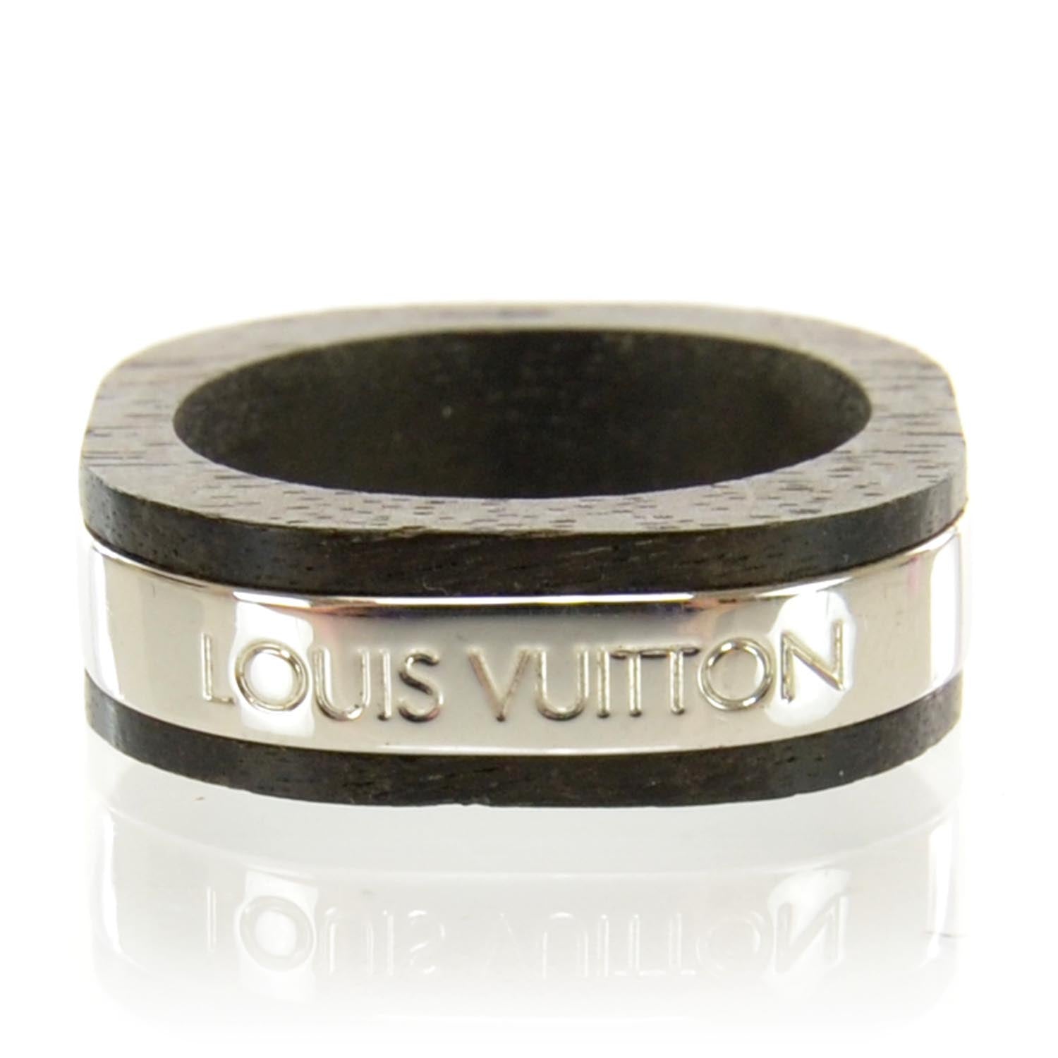 Louis Vuitton Mens Tiger Wood Bois et Metal Ring 9 1 of 4