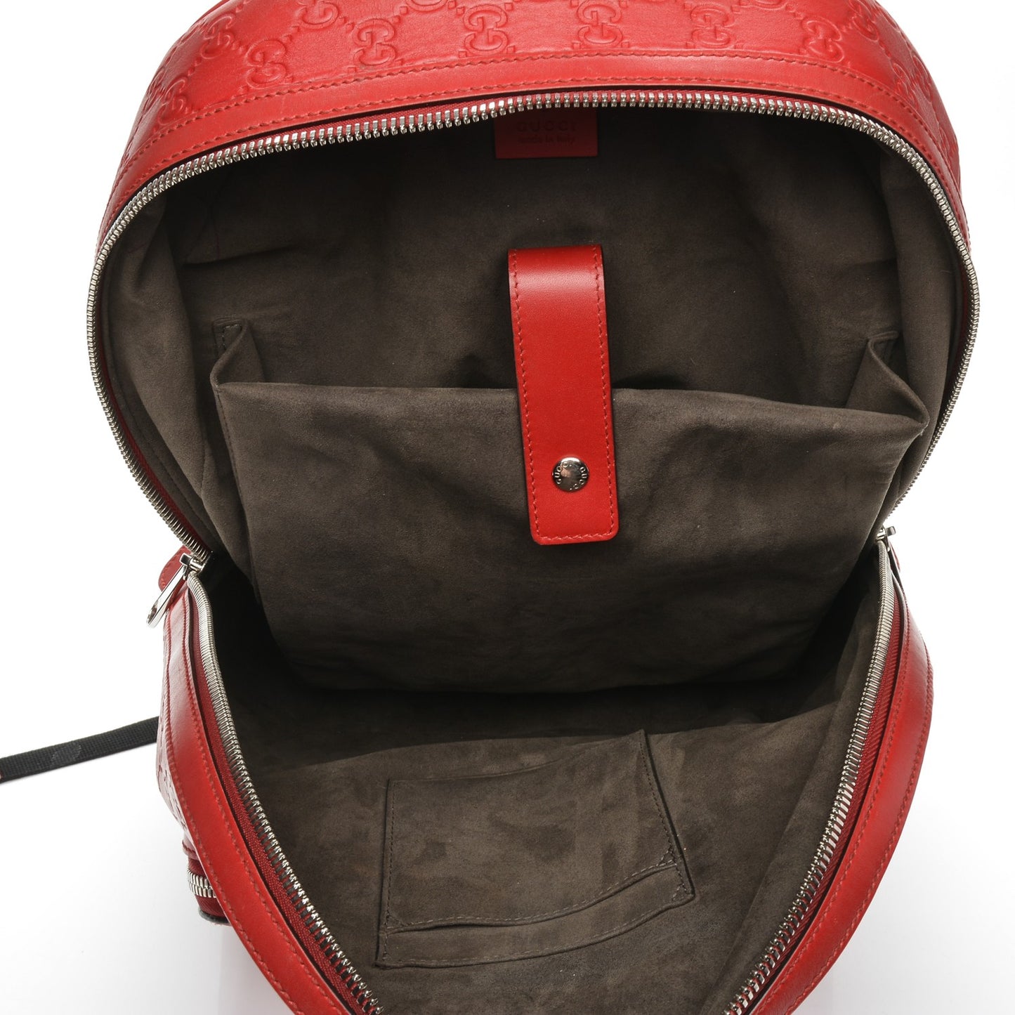 Guccissima Signature Day Backpack Hibiscus Red