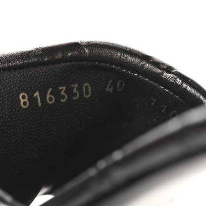 Gucci Nappa Double GG Flat Slide Sandals 40 Black 7 of 9