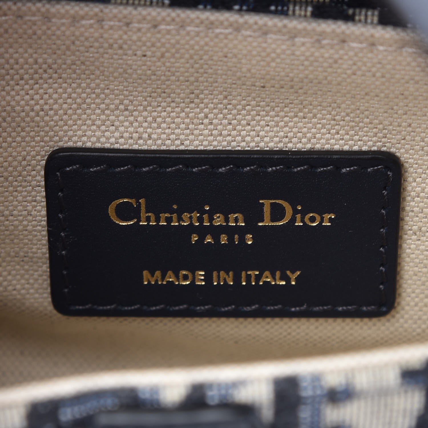 Christian Dior Oblique Mini Saddle Bag Blue 6 of 8