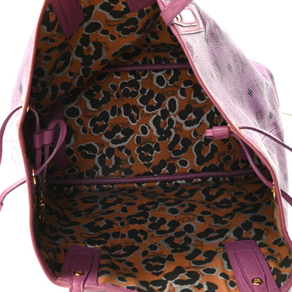 MCM Visetos Medium Project Reversible Shopper Tote Purple 3 of 10