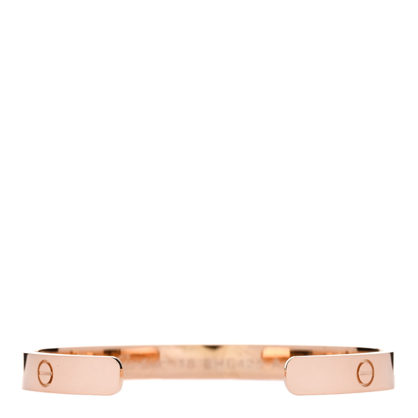 18K Pink Gold LOVE Cuff Bracelet 18