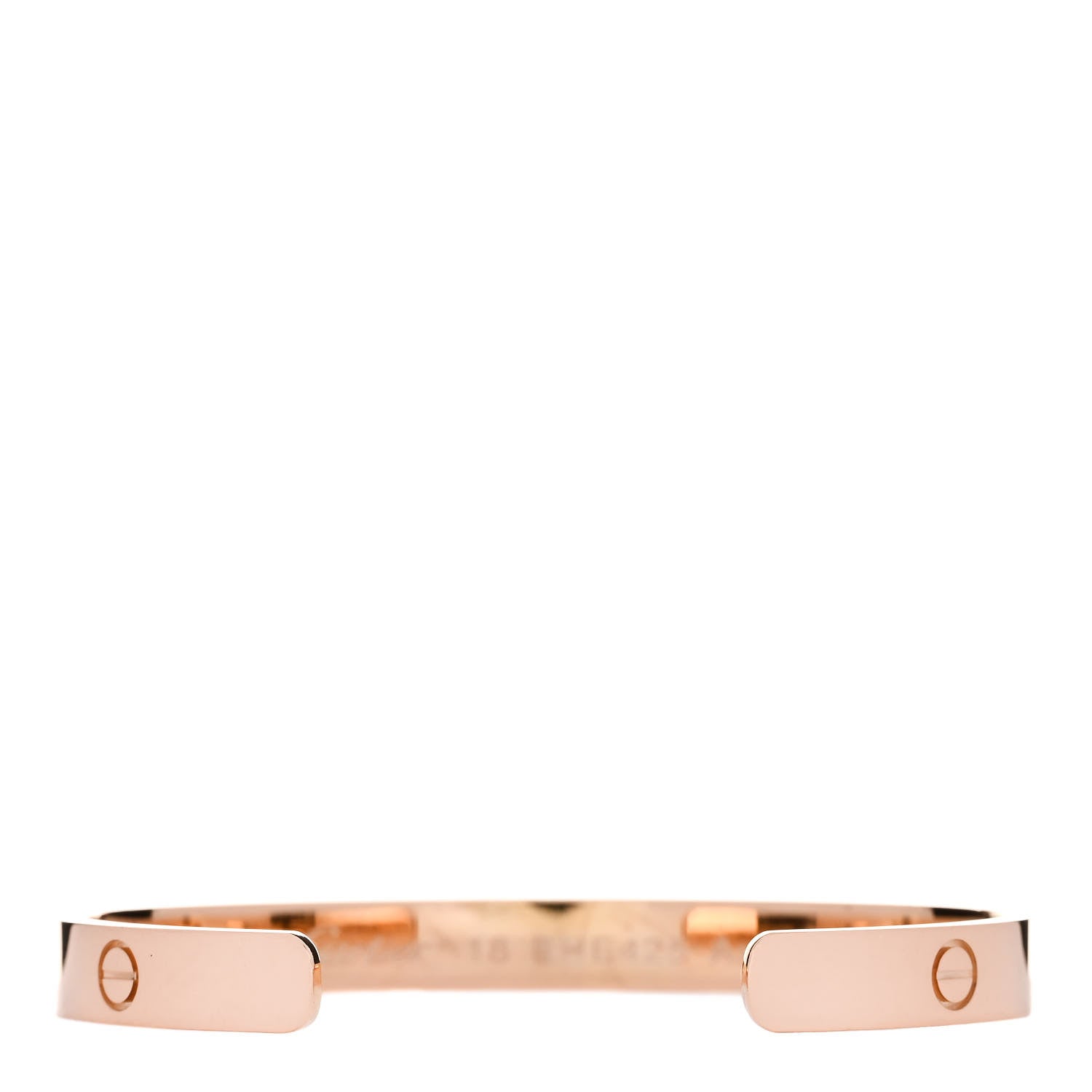 Cartier 18K Pink Gold LOVE Cuff Bracelet 18 2 of 3