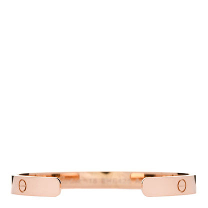 Cartier 18K Pink Gold LOVE Cuff Bracelet 18 2 of 3