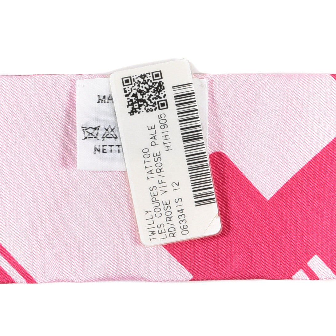 Silk Les Coupes Tattoo Twilly Rose Vif Rose Pale