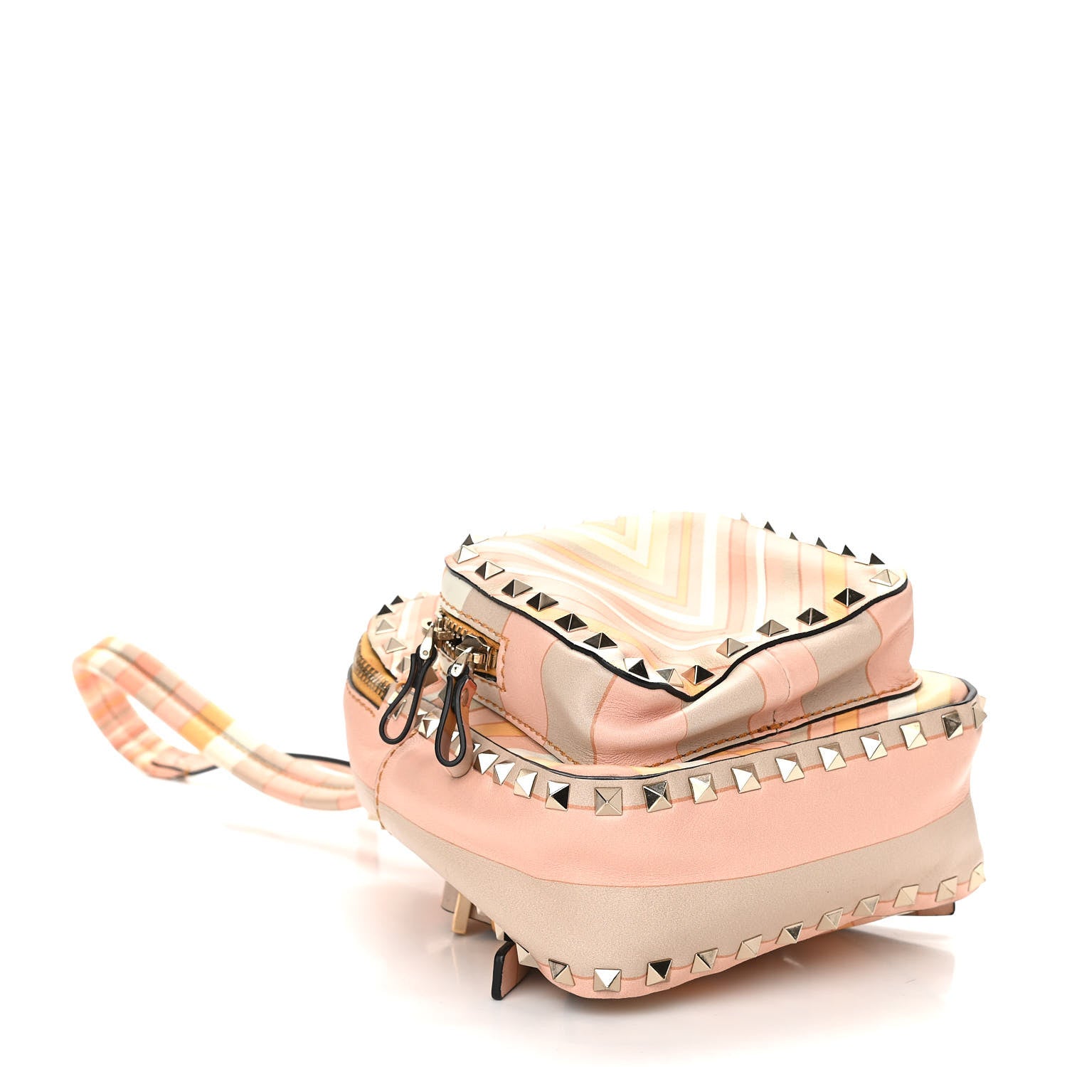 Valentino Garavani Vitello Native Couture 1975 Mini Rockstud Backpack Multicolor 4 of 9