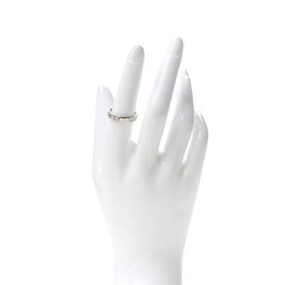 Cartier 18K White Gold 3.5mm LOVE Wedding Band Ring 55 7.25 2 of 5