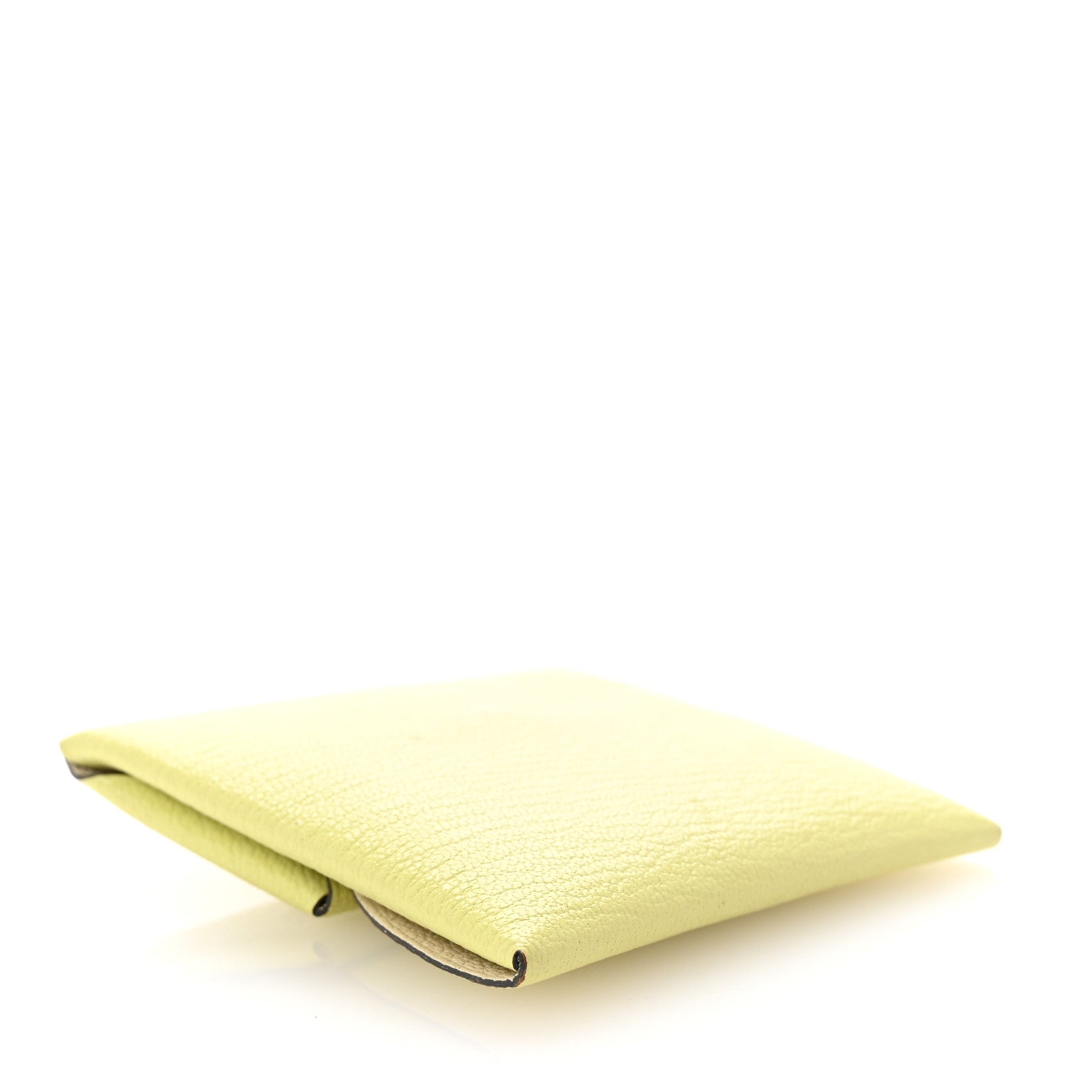 Hermes Chevre Mysore Bastia Verso Coin Purse Jaune Bourgeon Nata 4 of 7