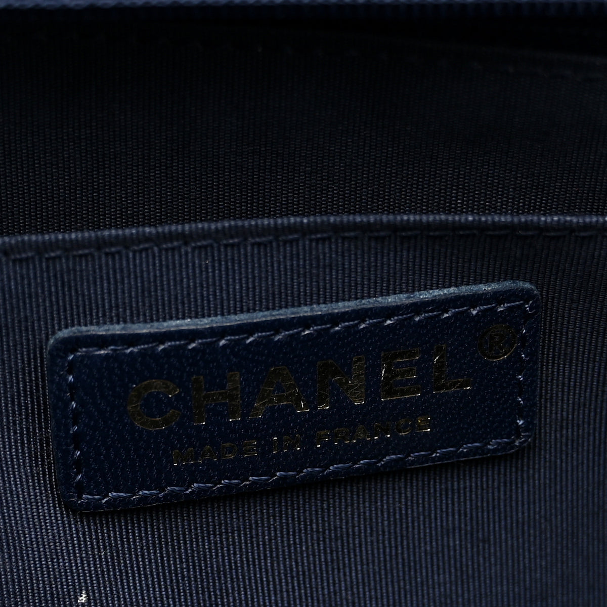 Chanel Aged Calfskin Chevron Quilted Backpack Navy 6 of 11