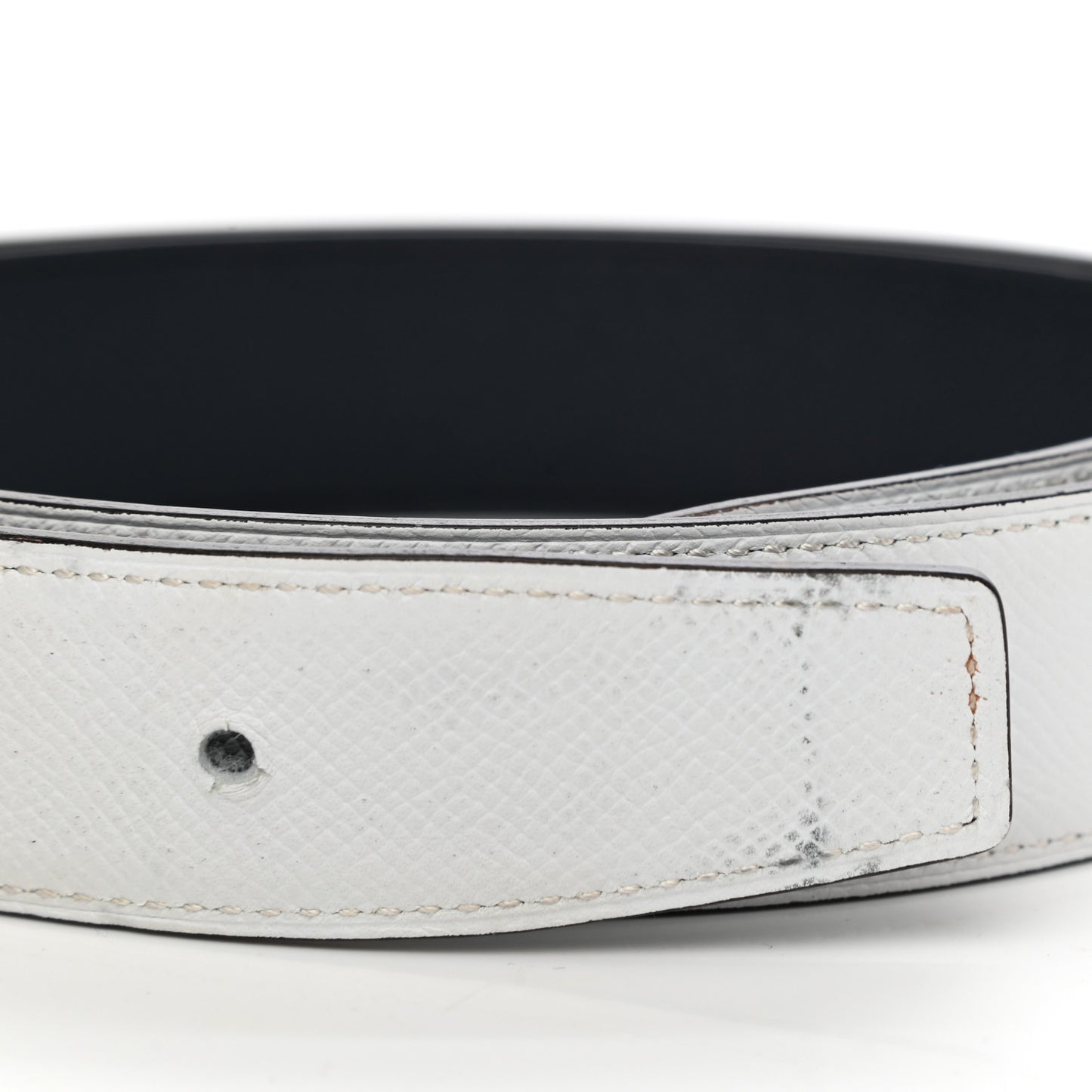 Epsom 32mm Belt Strap 85 Black White