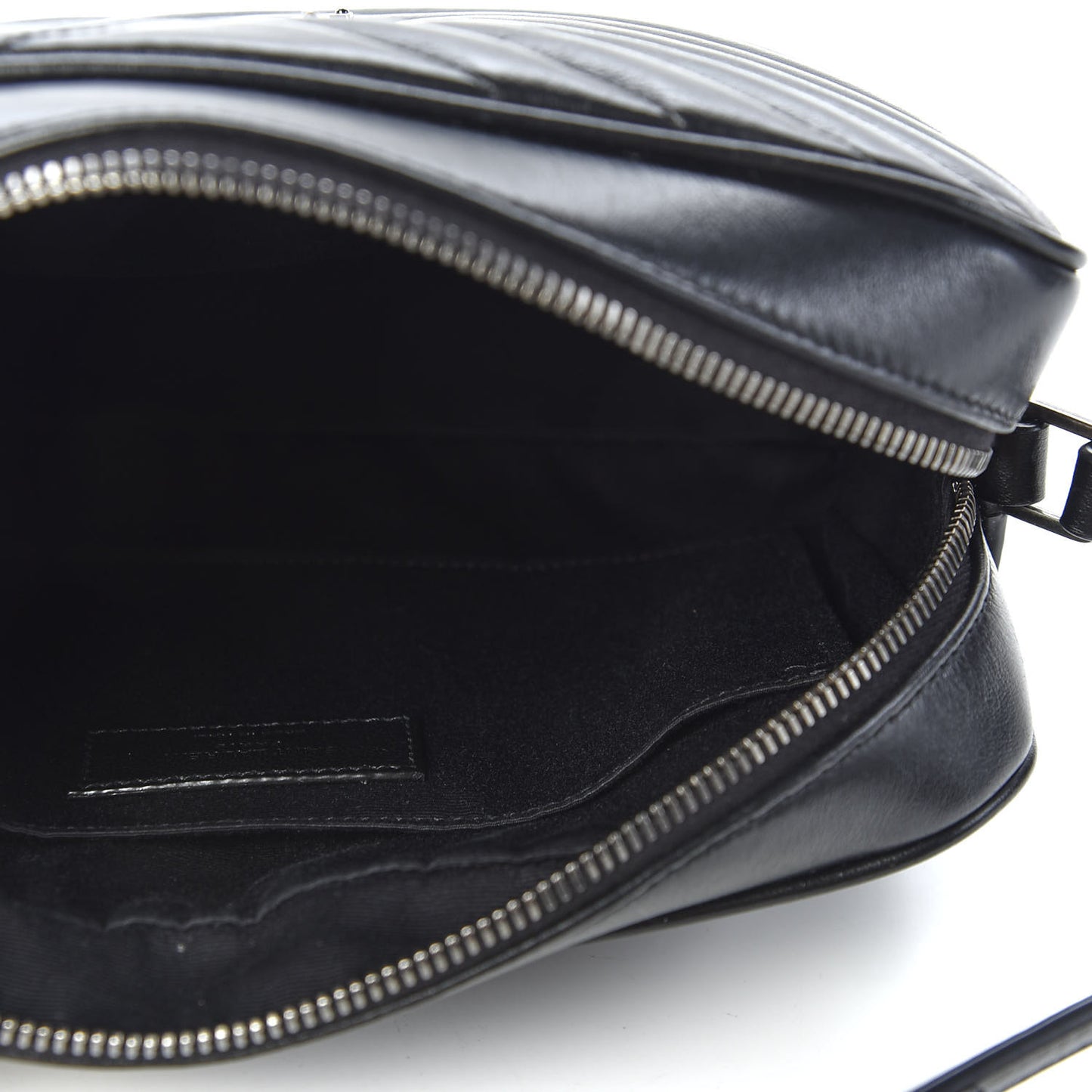 Calfskin Matelasse Monogram Lou Camera Bag Black