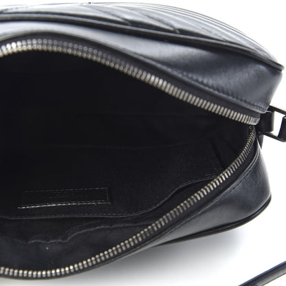 Saint Laurent Calfskin Matelasse Monogram Lou Camera Bag Black 4 of 9