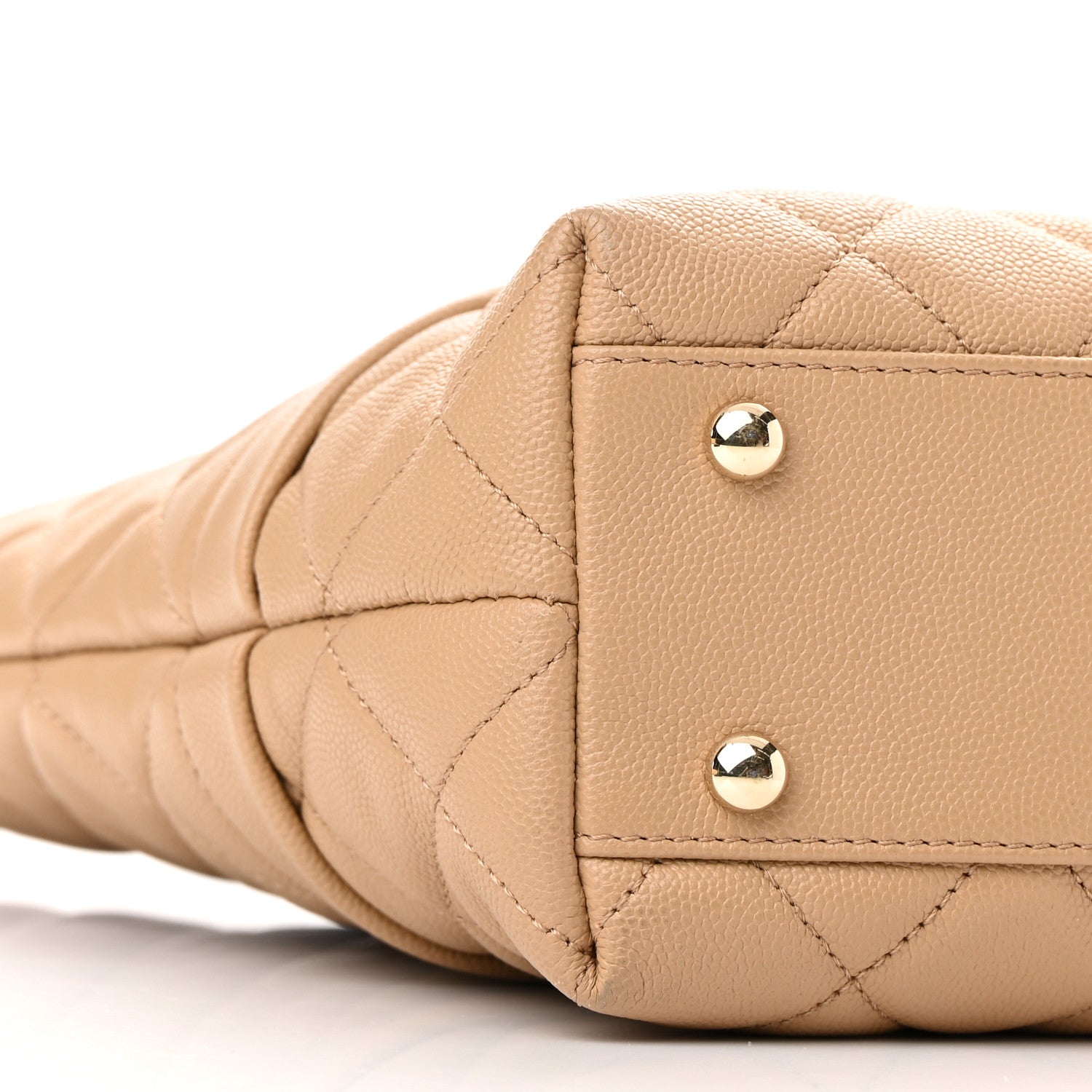 Chanel Caviar Quilted Rolled Up Tote Beige 9 of 11