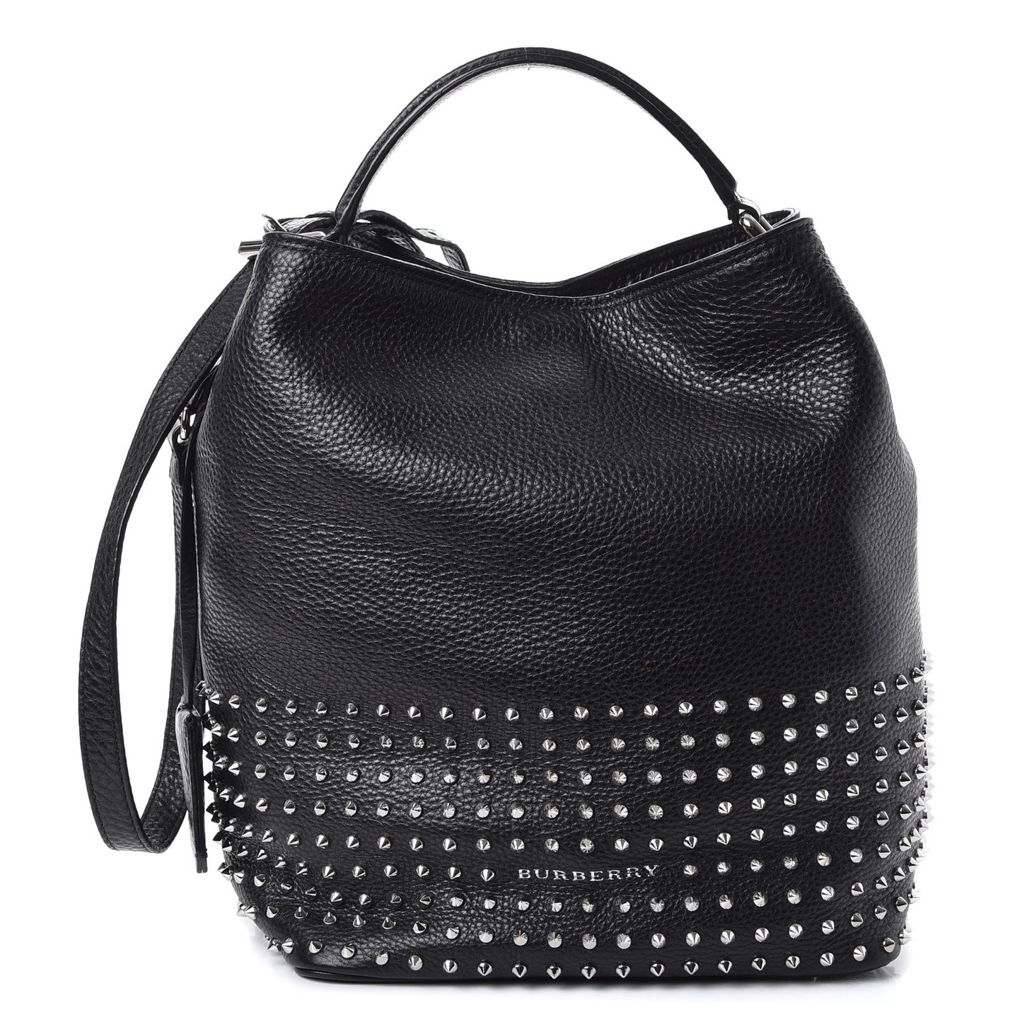 Calfskin Studded Medium Susanna Hobo Black