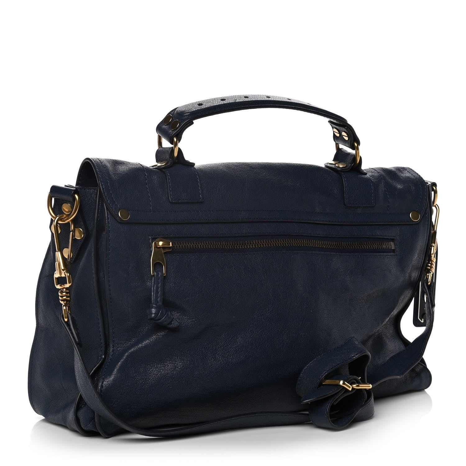 Proenza Schouler Lambskin Medium PS1 Satchel Midnight 2 of 11