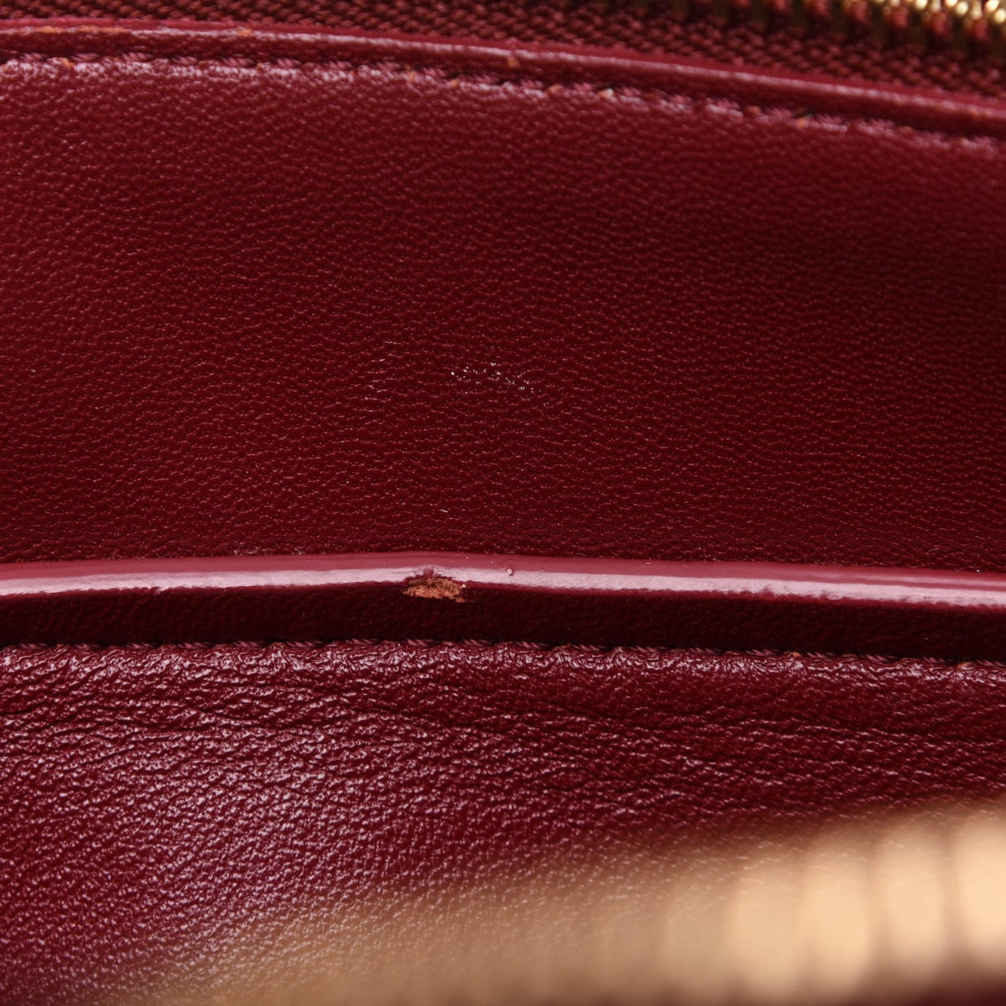 Goatskin Smooth Calfskin Small Ring Bag Dark Ruby