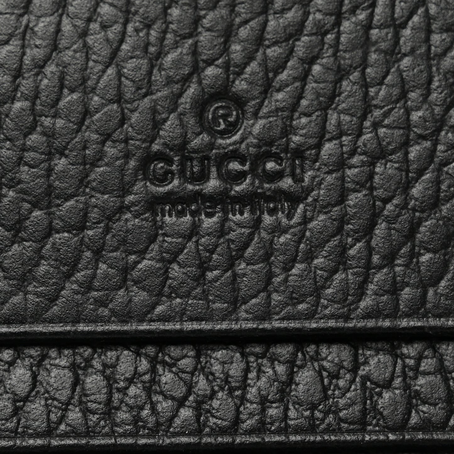 Dollar Calfskin GG Supreme Monogram GG Marmont Card Case Black Beige Ebony