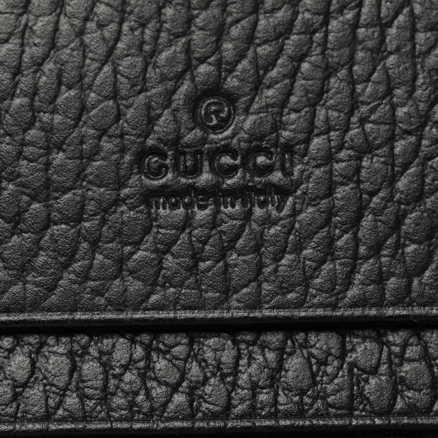Gucci Dollar Calfskin GG Supreme Monogram GG Marmont Card Case Black Beige Ebony 6 of 8