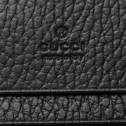 Gucci Dollar Calfskin GG Supreme Monogram GG Marmont Card Case Black Beige Ebony 6 of 8