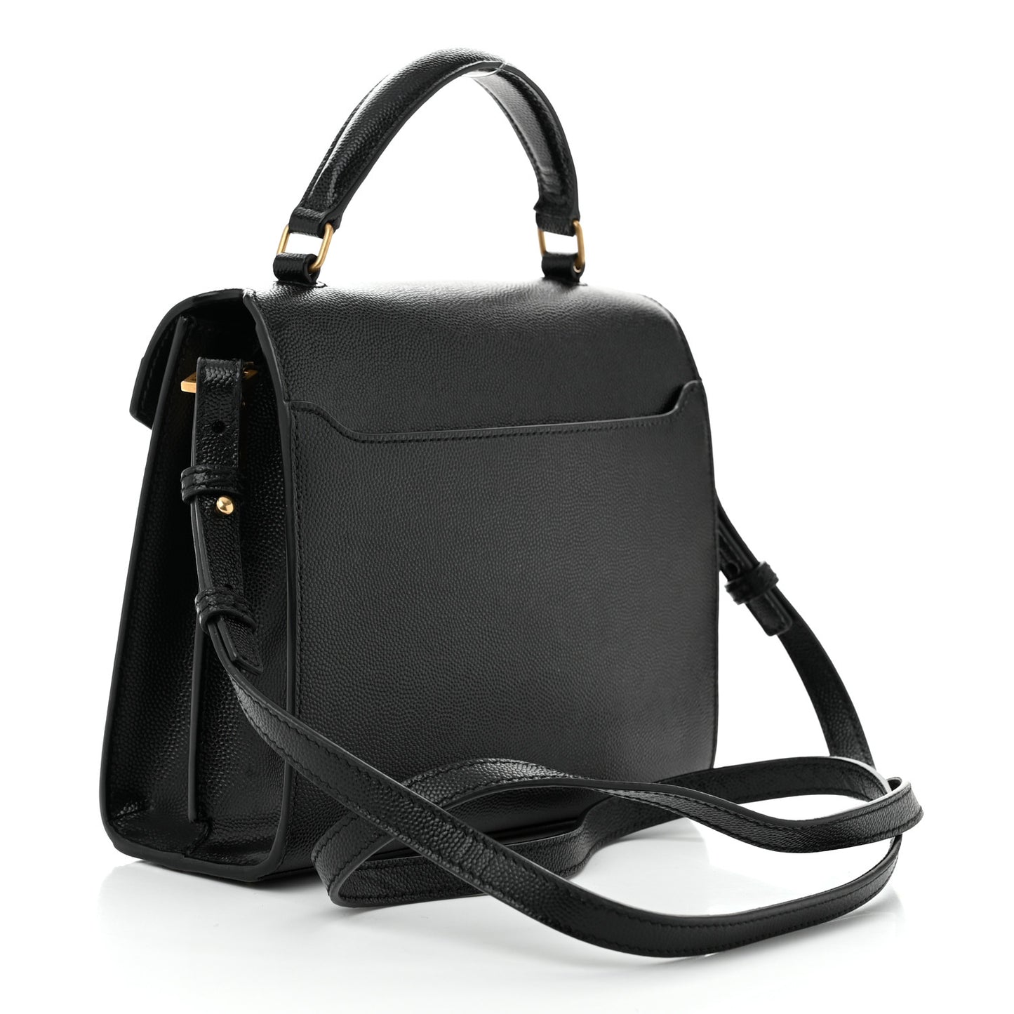 Grain de Poudre Mini Classic Monogram Cassandra Top Handle Black
