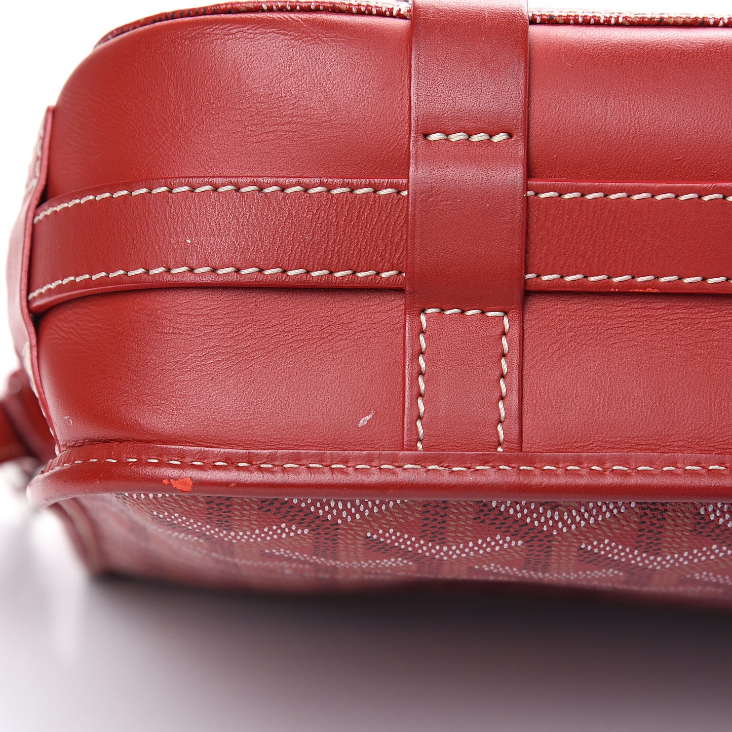 Goyardine Belvedere MM Messenger Bag Red
