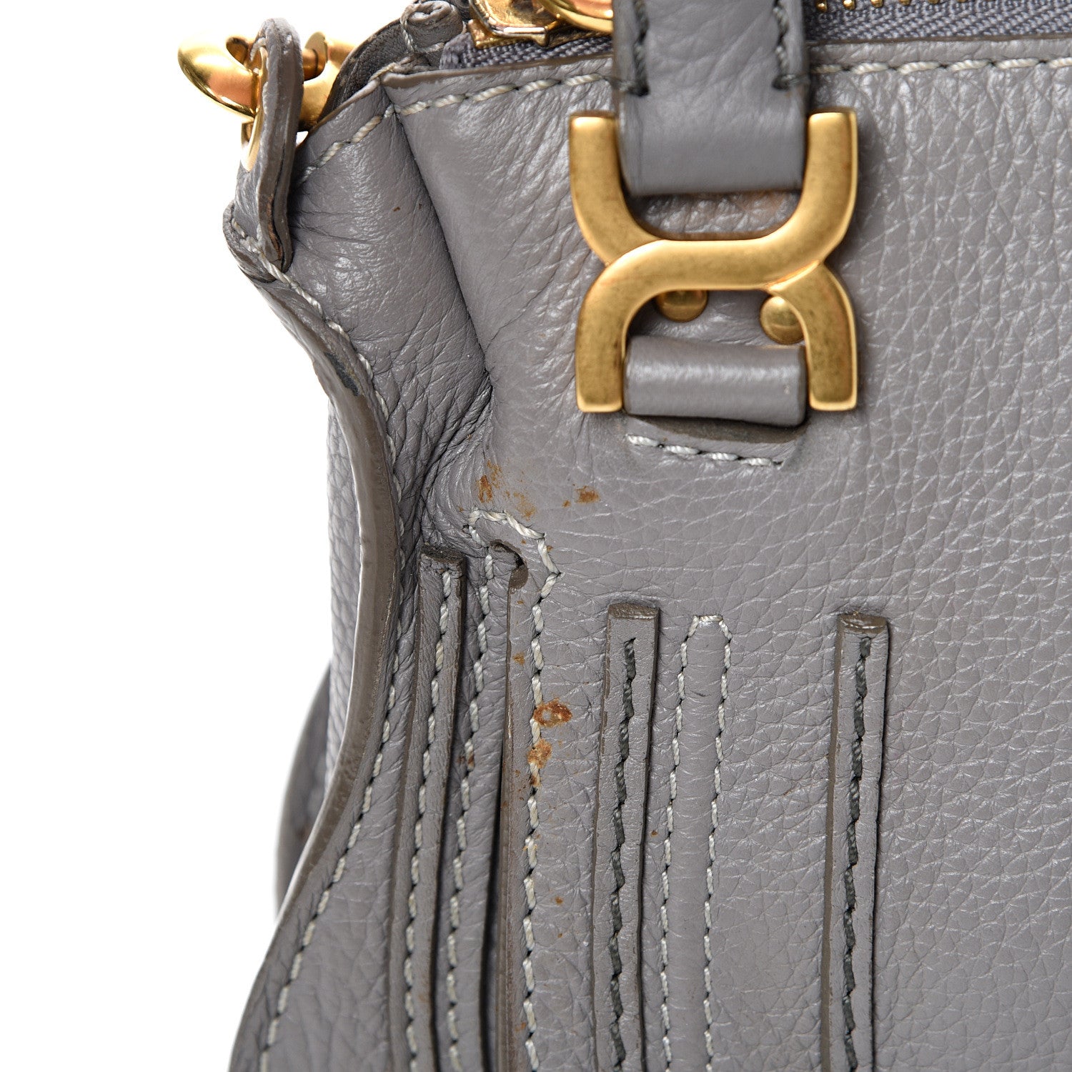 Chloe Calfskin Mini Marcie Satchel Cashmere Grey 14 of 22