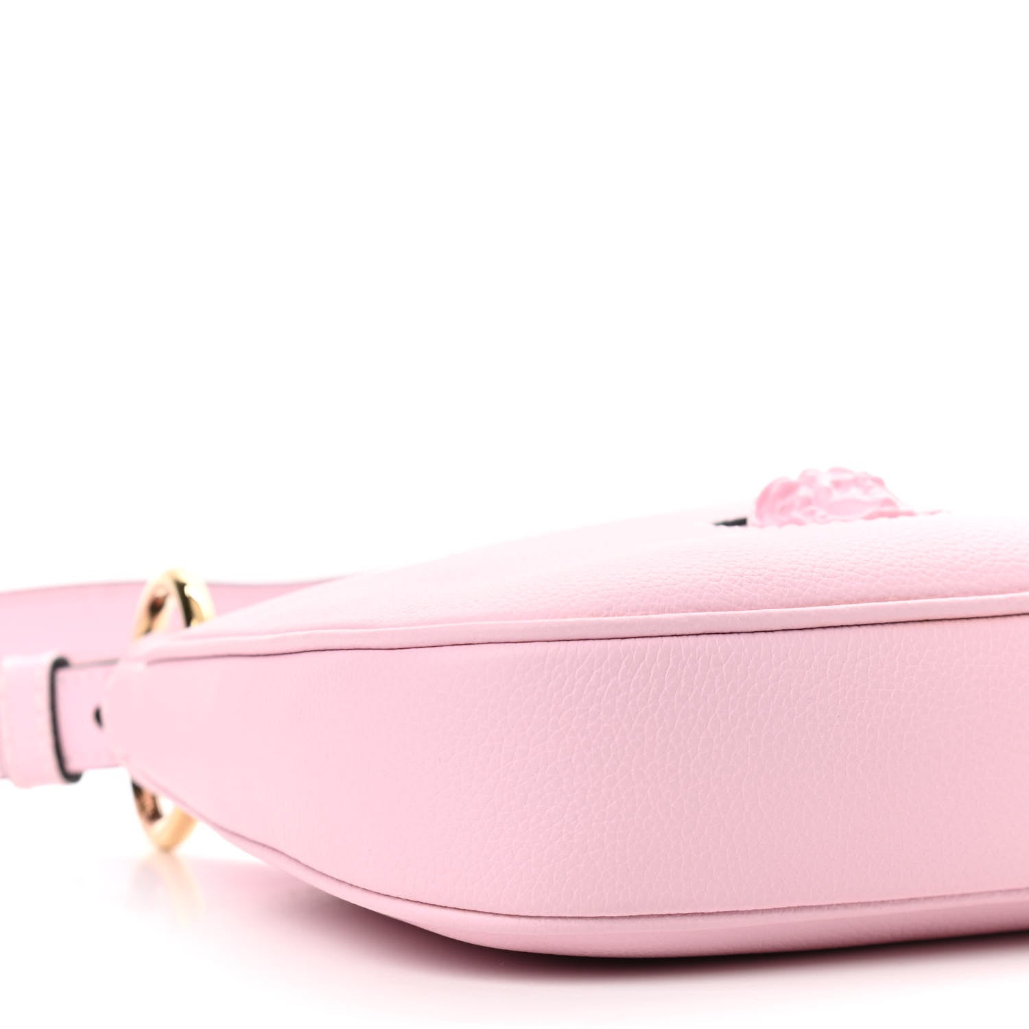 Versace Calfskin La Medusa Small Hobo Crossbody Pink 7 of 9