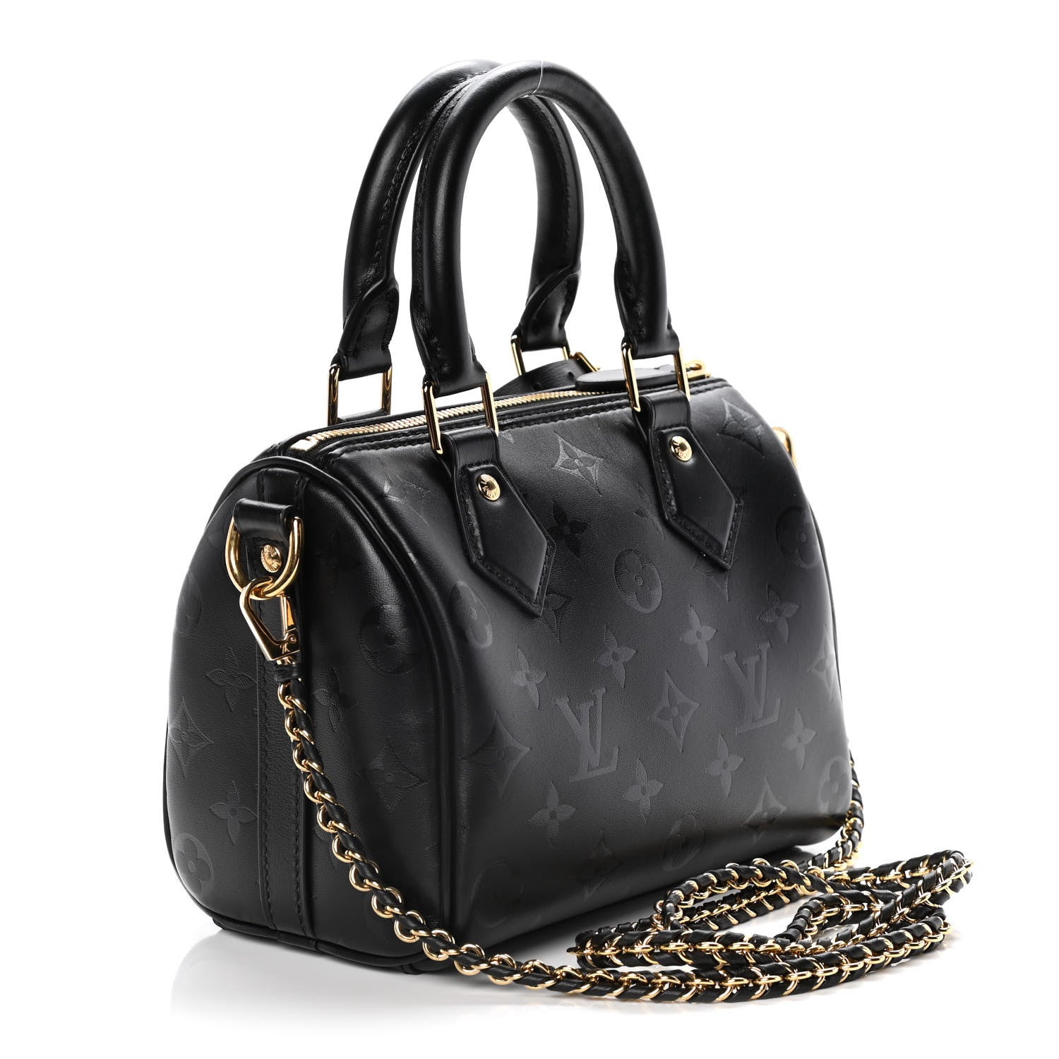 Louis Vuitton Monogram Ink Speedy BB Black 2 of 10