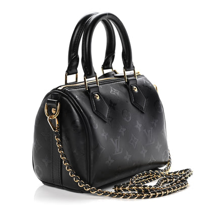 Louis Vuitton Monogram Ink Speedy BB Black 2 of 10