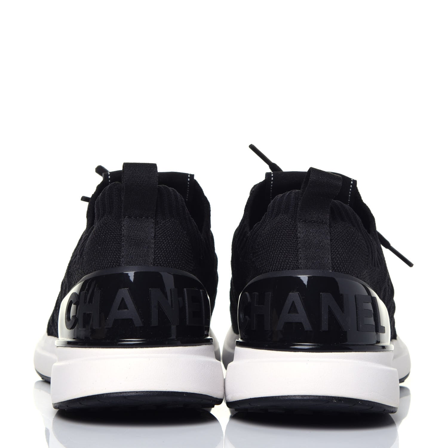 Chanel Fabric Logo Sneakers 39 Black 5 of 8