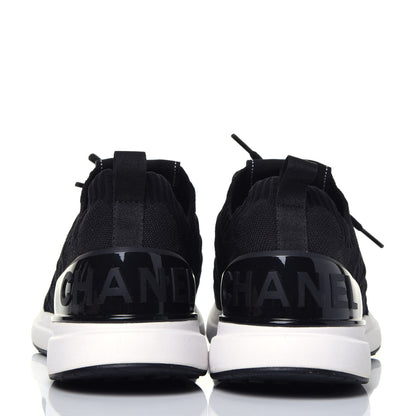 Chanel Fabric Logo Sneakers 39 Black 5 of 8
