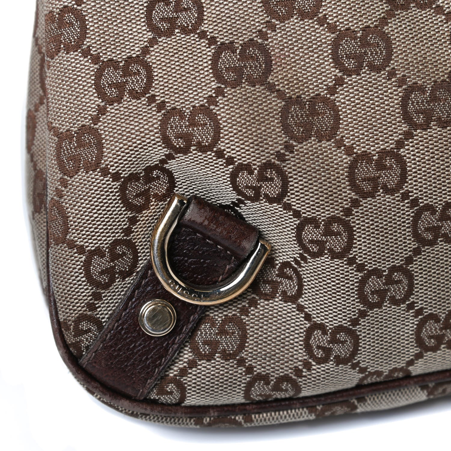 Gucci Monogram Medium Abbey D Ring Hobo Brown 16 of 17
