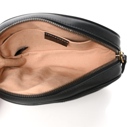 Gucci Calfskin Matelasse GG Marmont Belt Bag 85 34 Black 5 of 10