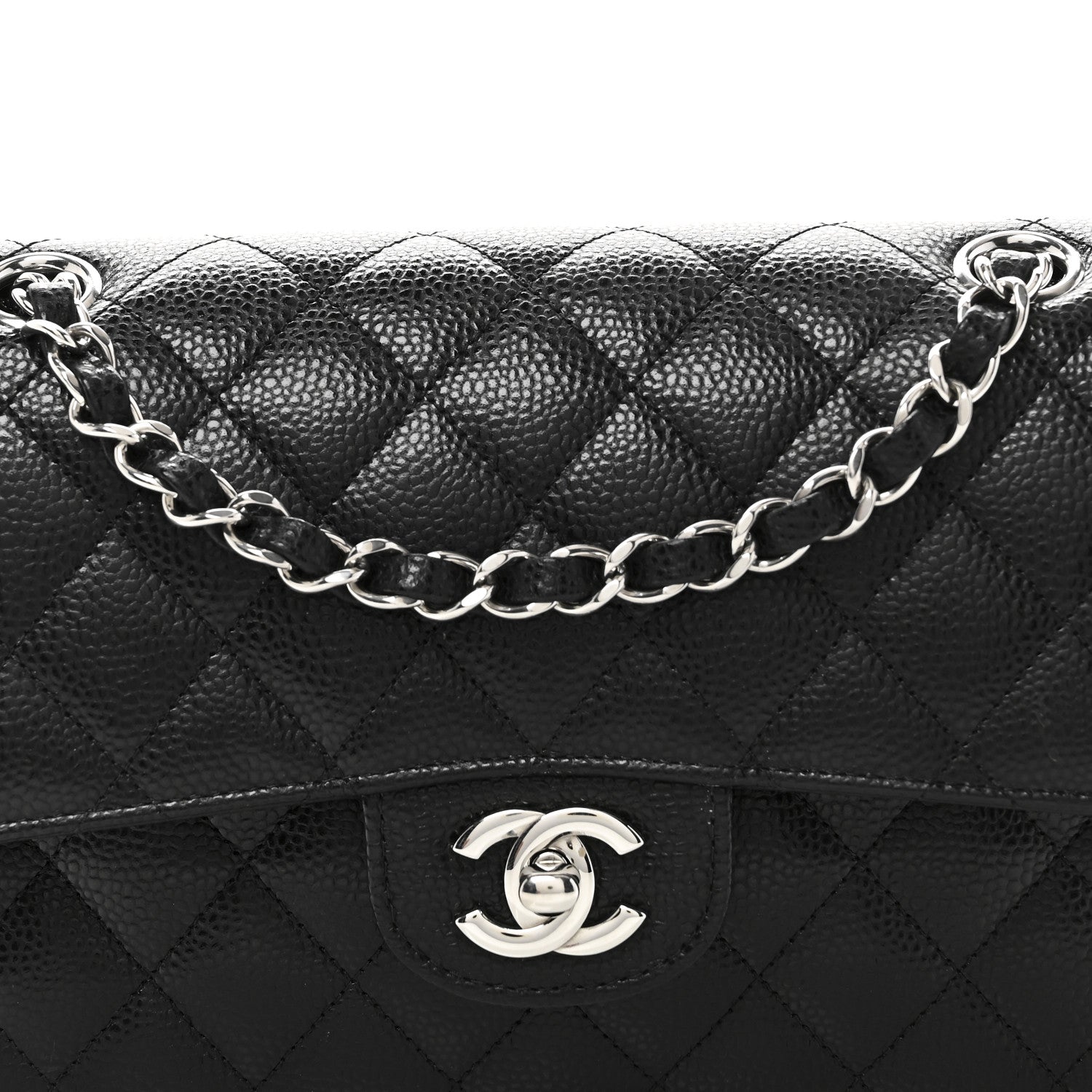 Chanel Caviar Quilted Small Double Flap Black 8 of 11
