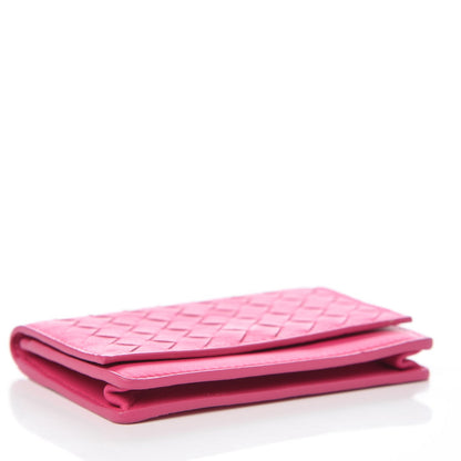 Bottega Veneta Nappa Intrecciato Card Holder Rosa Shock 4 of 7