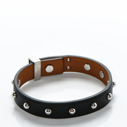 Hermes Swift Mini Dog Studded Round Bracelet T4 Black 3 of 5