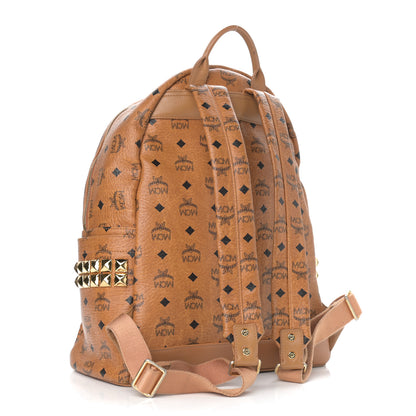 MCM Visetos Medium Side Studs Stark Backpack Cognac 3 of 12