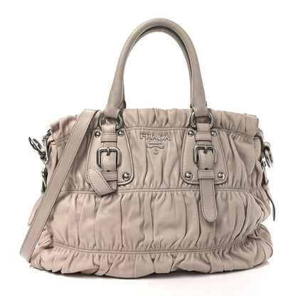 Prada Nappa Gaufre Shopping Satchel Cipria 1 of 9