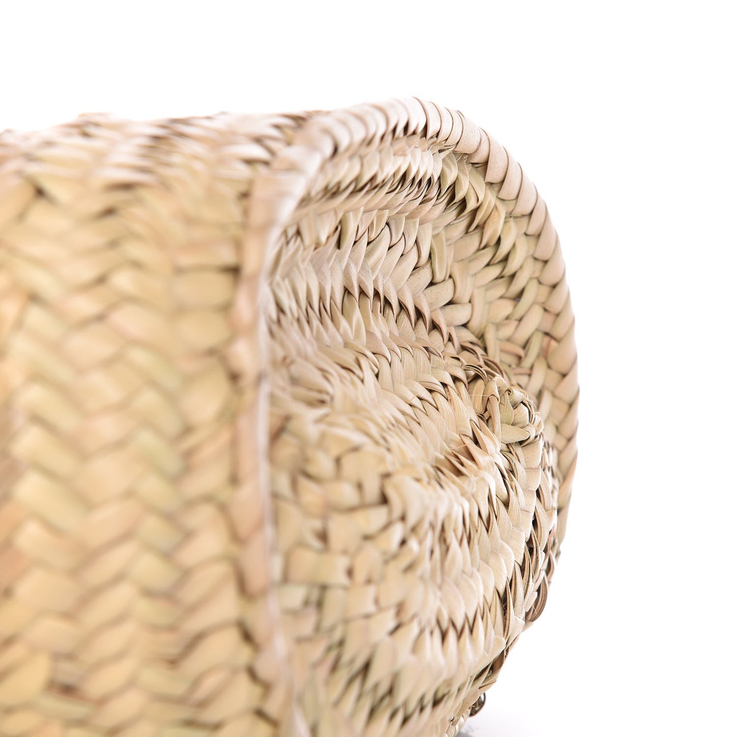 Raffia Basket Tote Bag Natural Tan