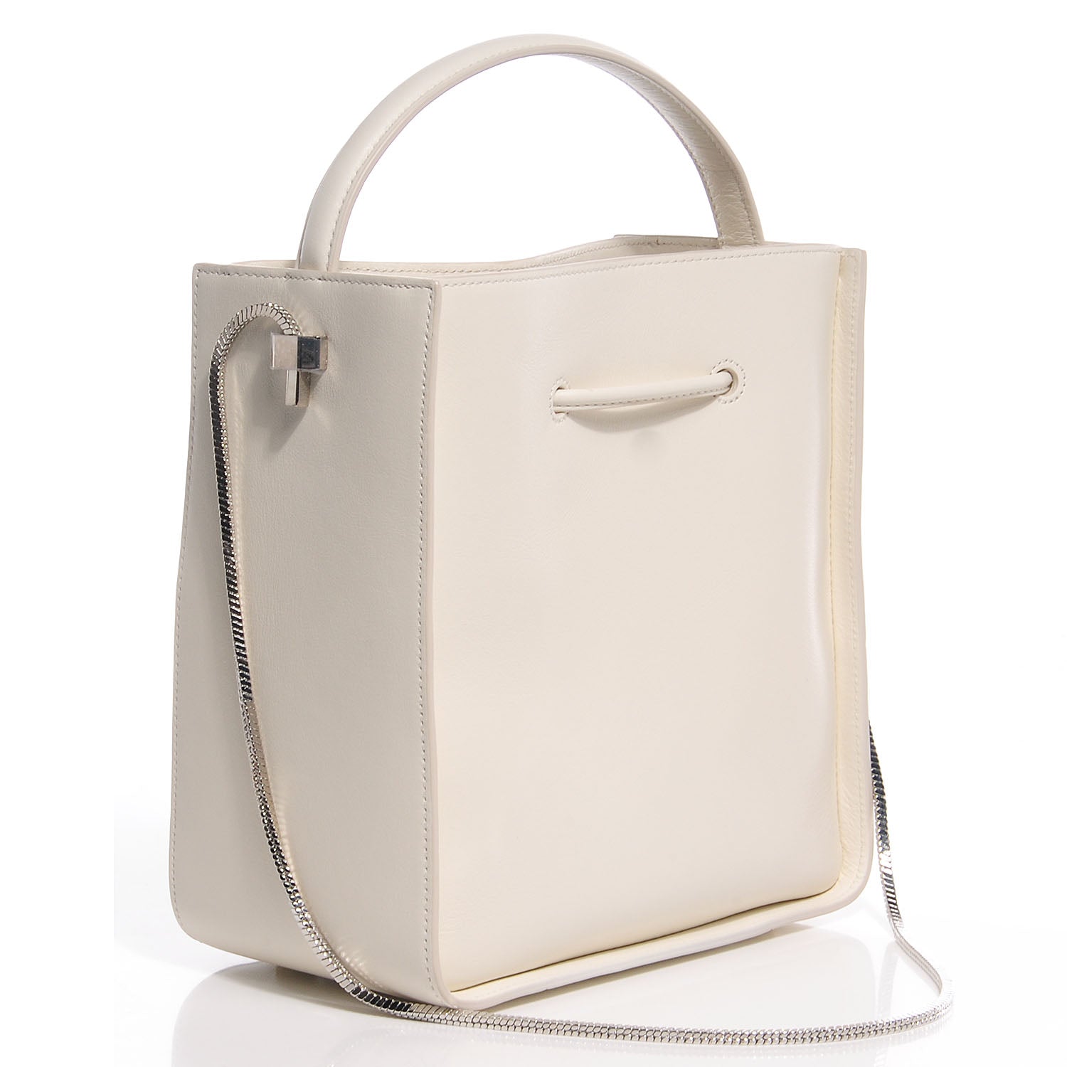 3.1 Phillip Lim 3.1 Smooth Leather Small Soleil Bucket Bag Off White 3 of 10