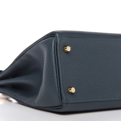Hermes Taurillon Clemence Kelly Retourne 28 Vert Cypress 6 of 11