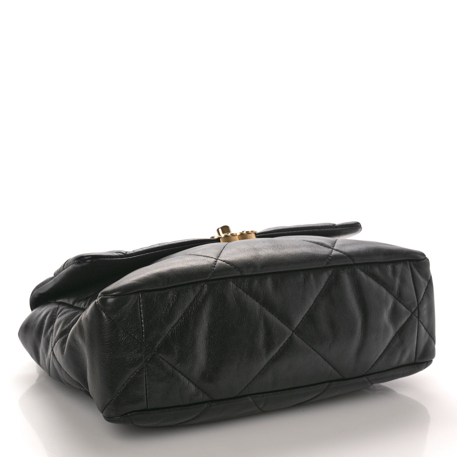 Chanel Goatskin Quilted Large Chanel 19 Flap Black 4 of 12