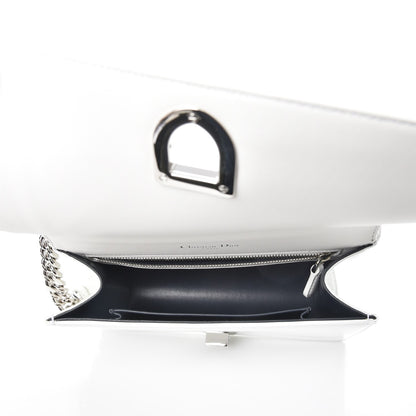 Christian Dior Patent Micro-Cannage Small Diorama Flap Bag White 5 of 8