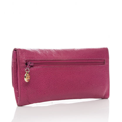 Chanel Caviar CC Flap Clutch Wallet Pink 3 of 7