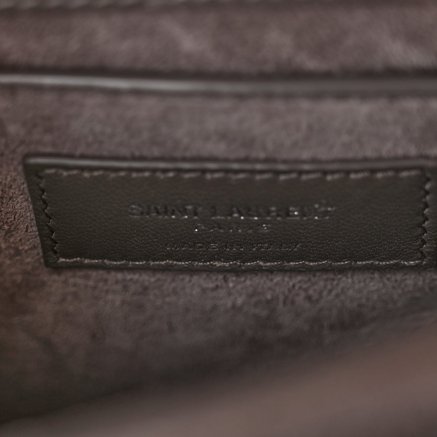 Calfskin Crocodile Embossed Medium Monogram Sunset Fog
