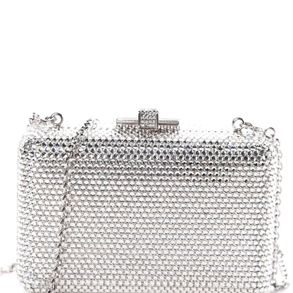 Judith Leiber Crystal Minaudiere Clutch Silver 9 of 9
