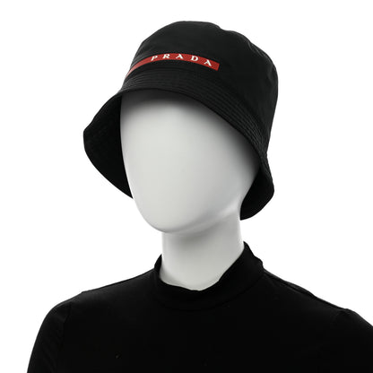 Prada Technical Nylon Linea Rossa Bucket Hat M Black 2 of 11