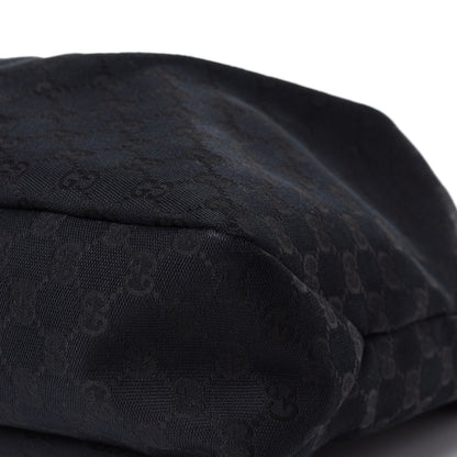 Gucci Monogram Medium Horsebit Chain Hobo Black 9 of 13