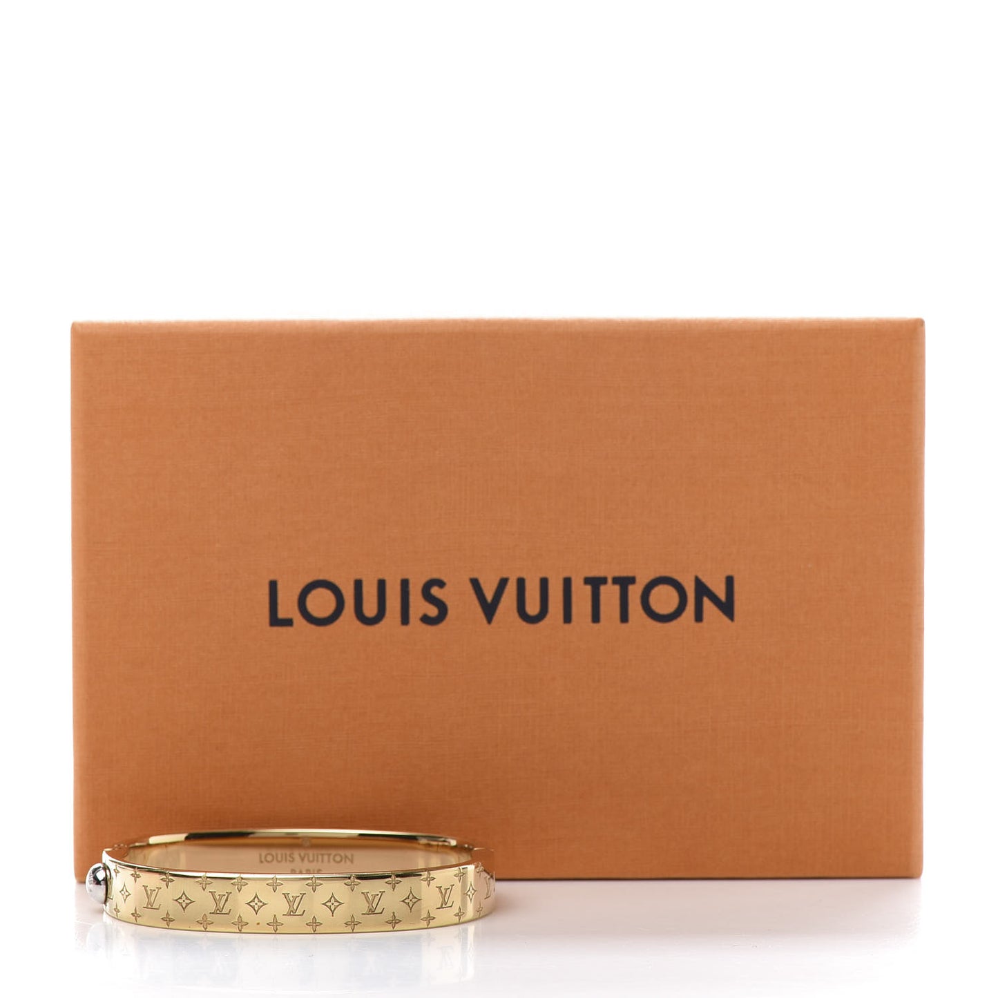 Brass Monogram Nanogram Cuff S Gold