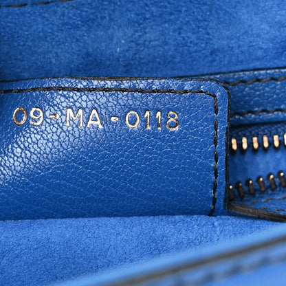 Christian Dior Calfskin D Fence Bohemian Saddle Bag Blue 7 of 11
